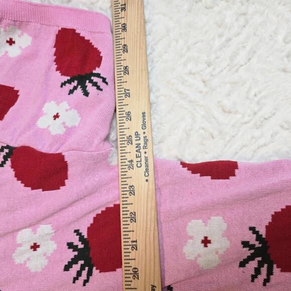 ASOS DESIGN  Pink Strawberry Pattern Sweater 2XL - Picture 6 of 8